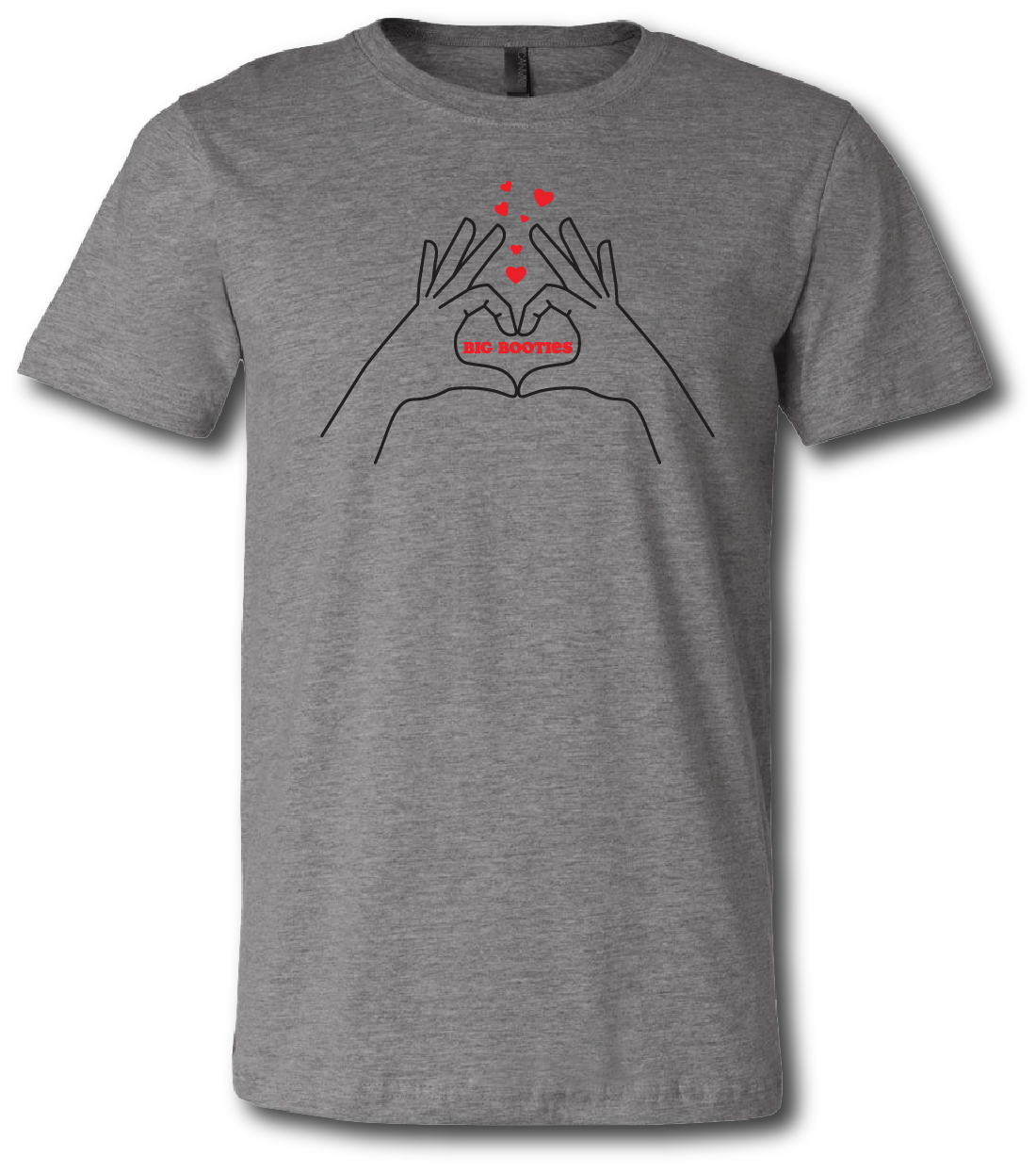 Heart Hands Big Booties Short Sleeve T-shirt