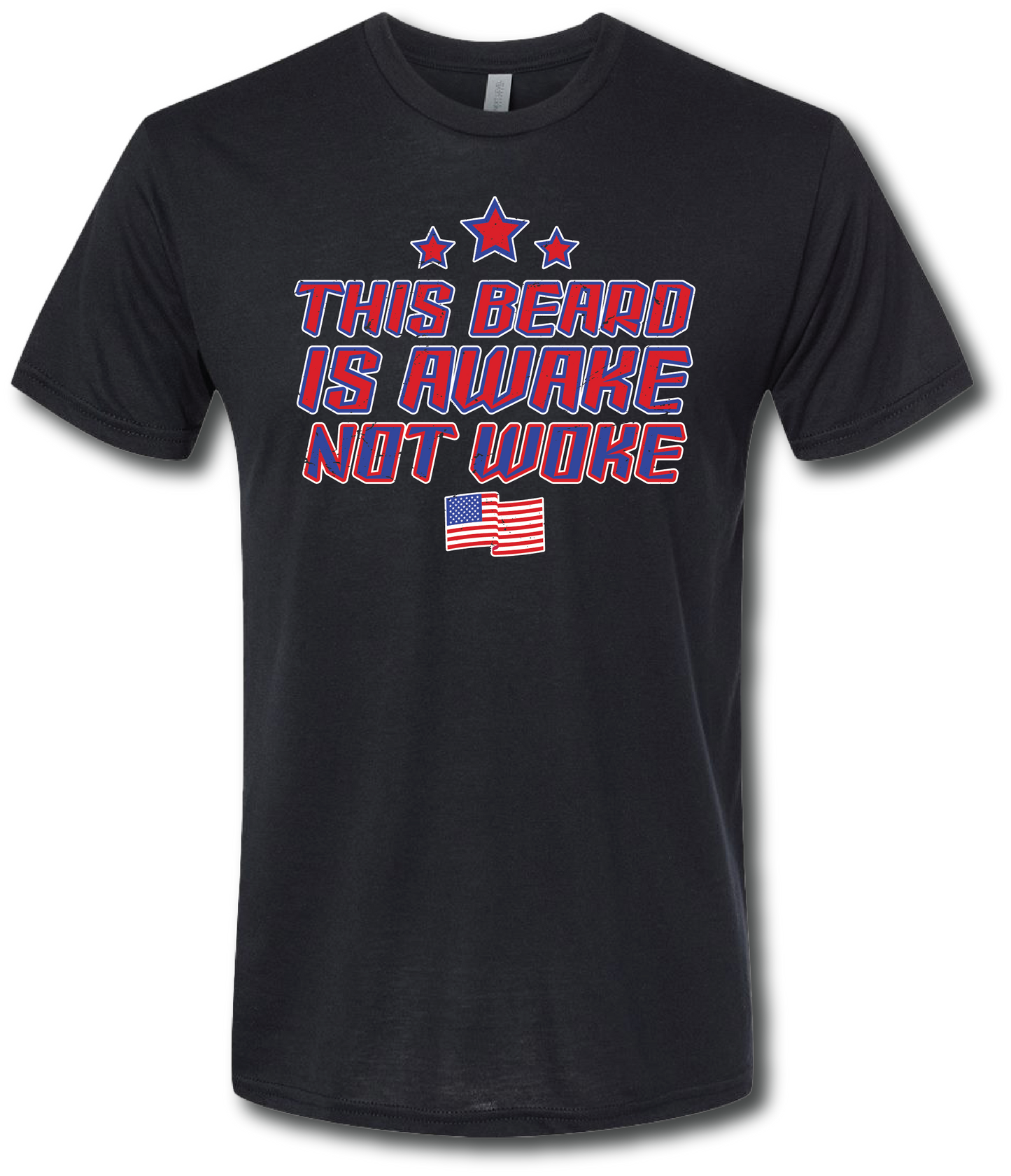This Beard Is Awake Not Woke Short Sleeve T-shirt