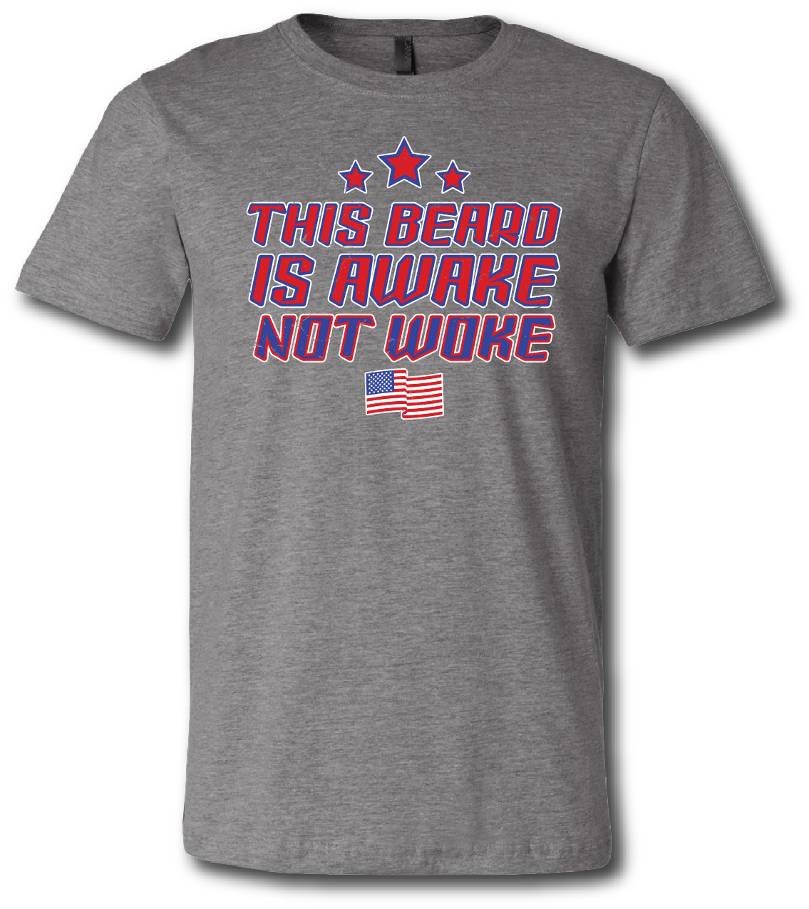 This Beard Is Awake Not Woke Short Sleeve T-shirt