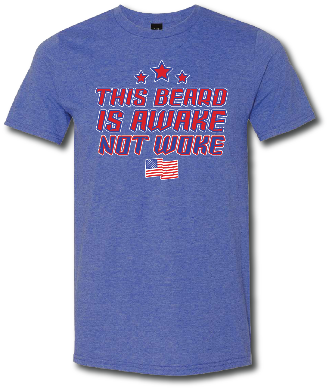 This Beard Is Awake Not Woke Short Sleeve T-shirt