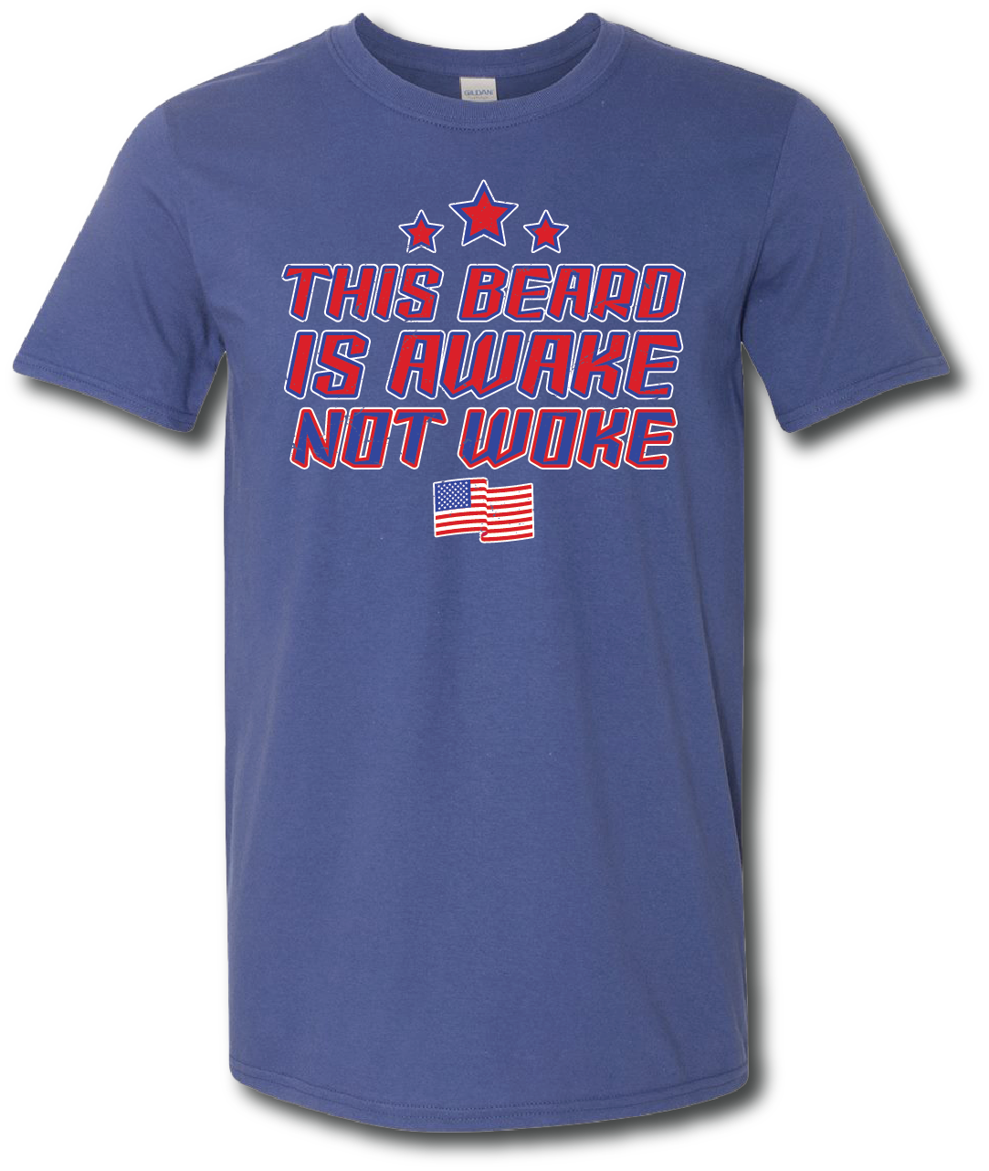 This Beard Is Awake Not Woke Short Sleeve T-shirt