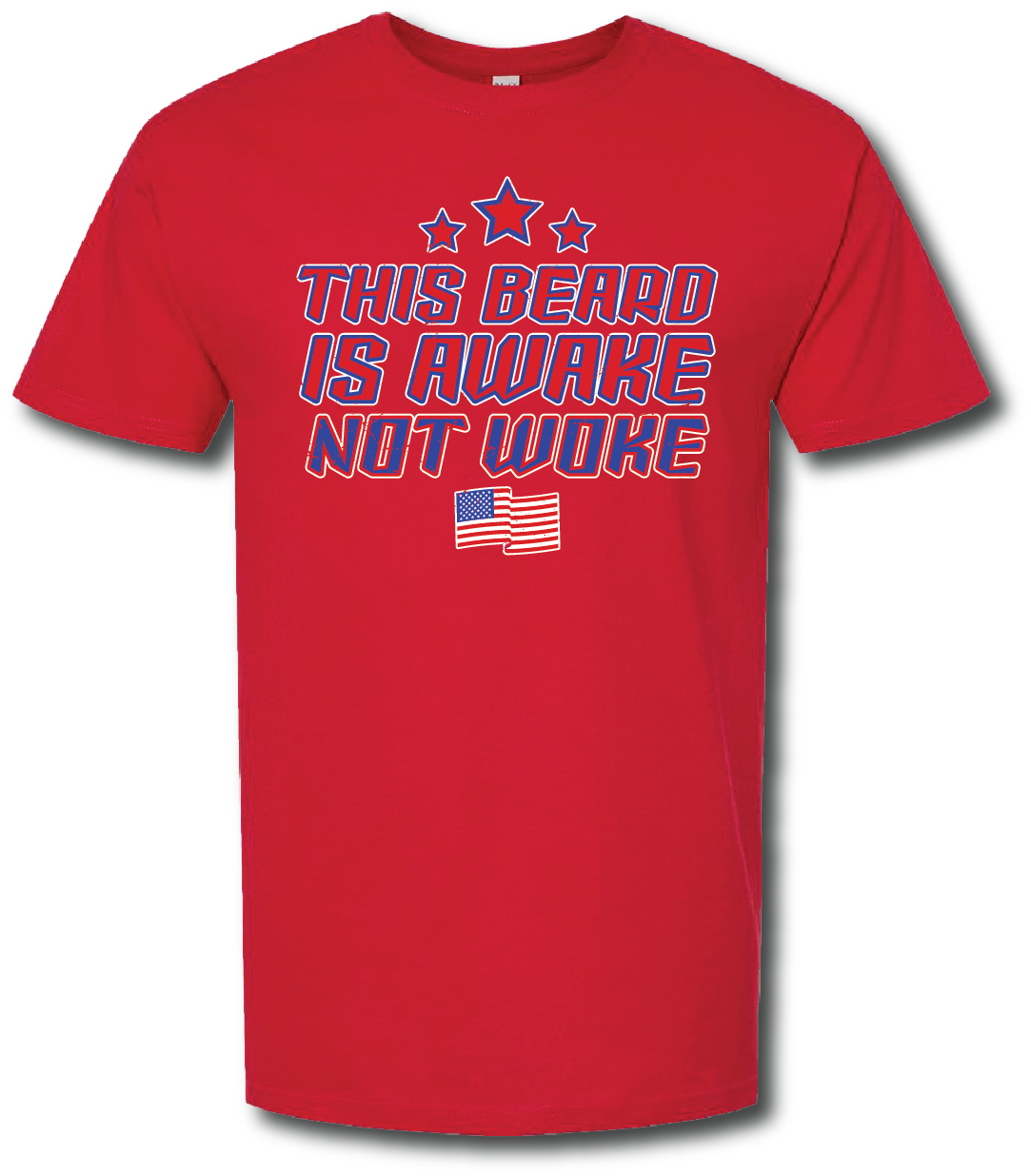 This Beard Is Awake Not Woke Short Sleeve T-shirt