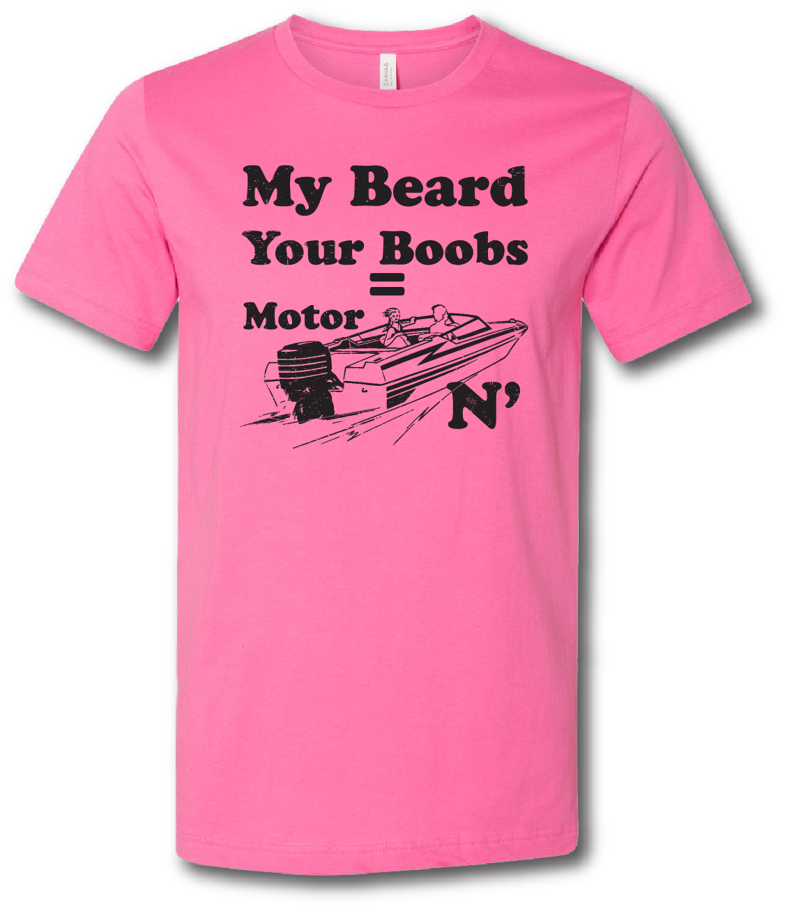 Beards Motor Boatin' Short Sleeve T-shirt