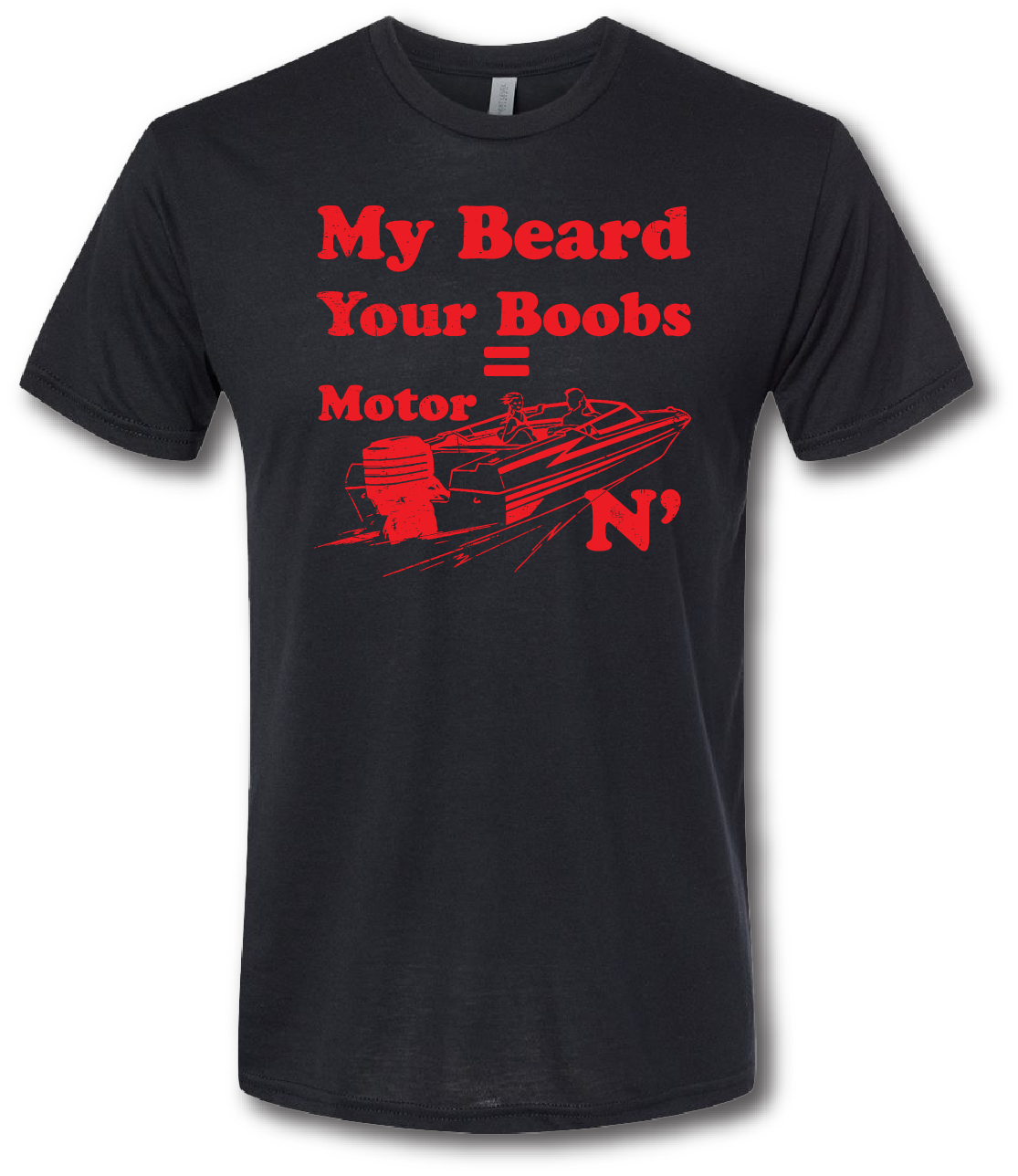 Beards Motor Boatin' Short Sleeve T-shirt