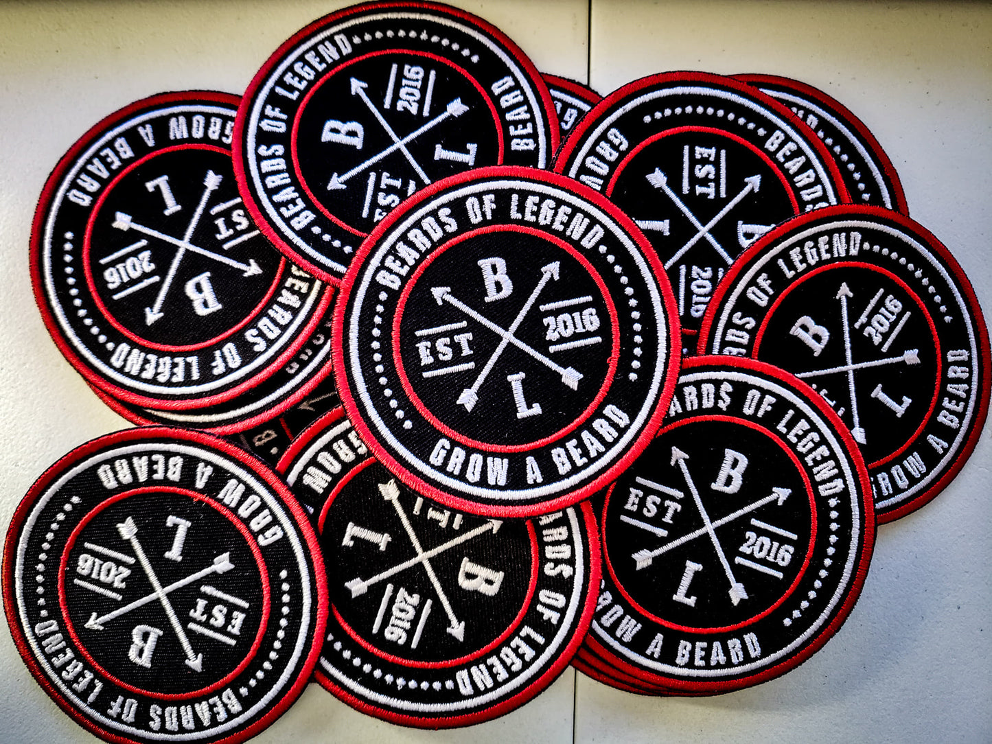 Beards of Legend 3 Inch Iron on Patch - Beards of Legend Patches Default Title
