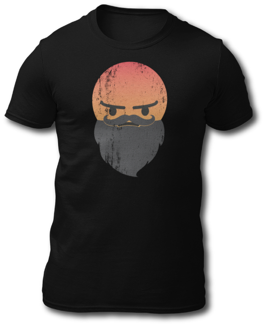 Angry Bearded Emoji Short Sleeve T-shirt