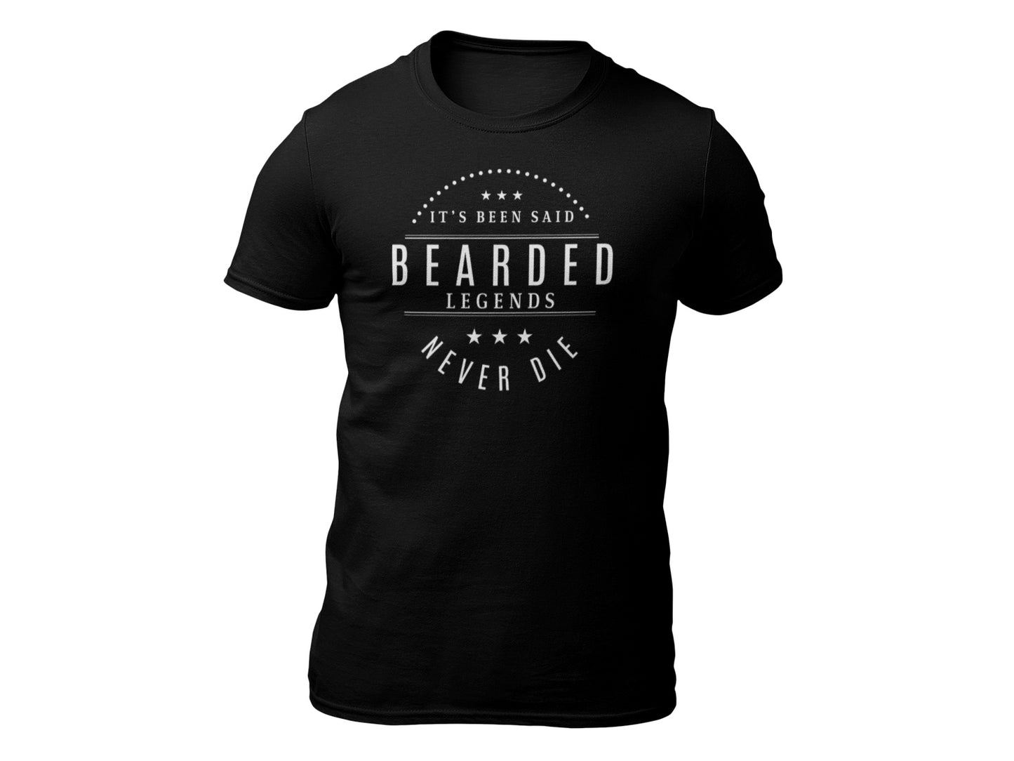Bearded Legends Never Die Short Sleeve T-shirt - Beards of Legend Shirts S