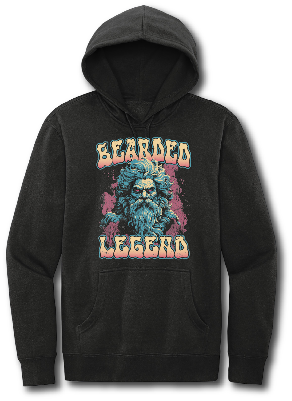 Bearded Legend Retro Hoodie