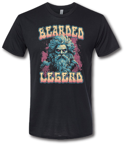 Bearded Legend Retro Short Sleeve T-shirt - Beards of Legend Shirts S