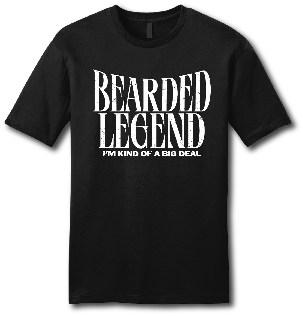 Bearded Legend Big Deal Short Sleeve T-shirt - Beards of Legend T-Shirts S / Black