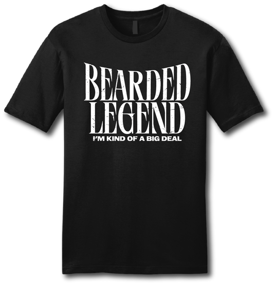 Bearded Legend Big Deal Short Sleeve T-shirt - Beards of Legend T-Shirts S / Black