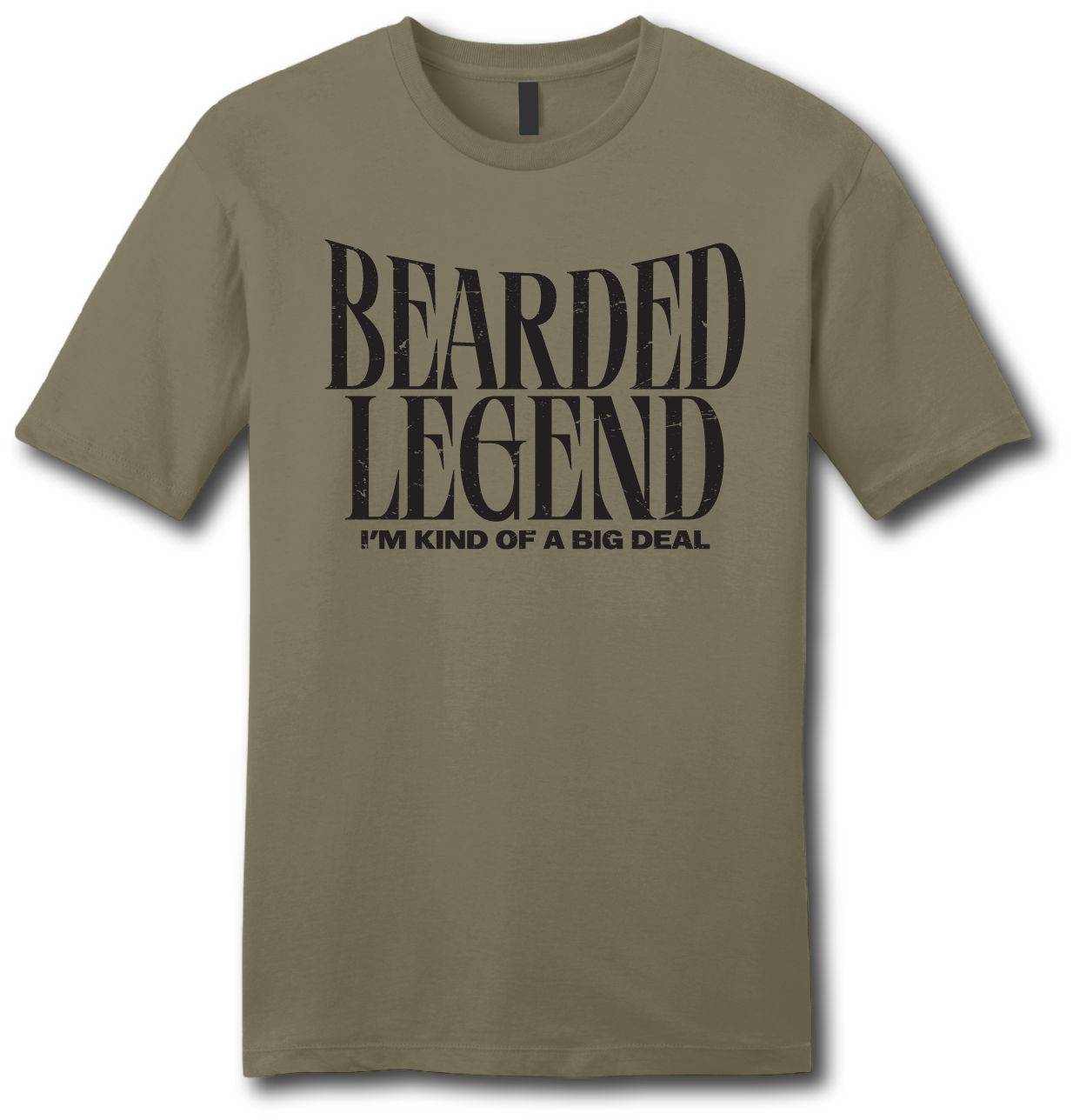 Bearded Legend Big Deal Short Sleeve T-shirt - Beards of Legend T-Shirts S / OD Military Green