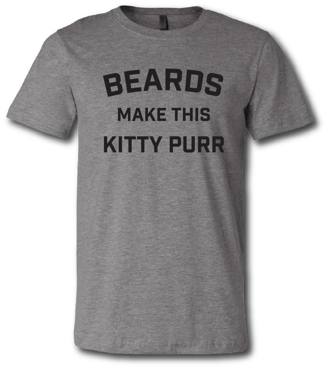 Beards Make This Kitty Purr Short Sleeve T-shirt