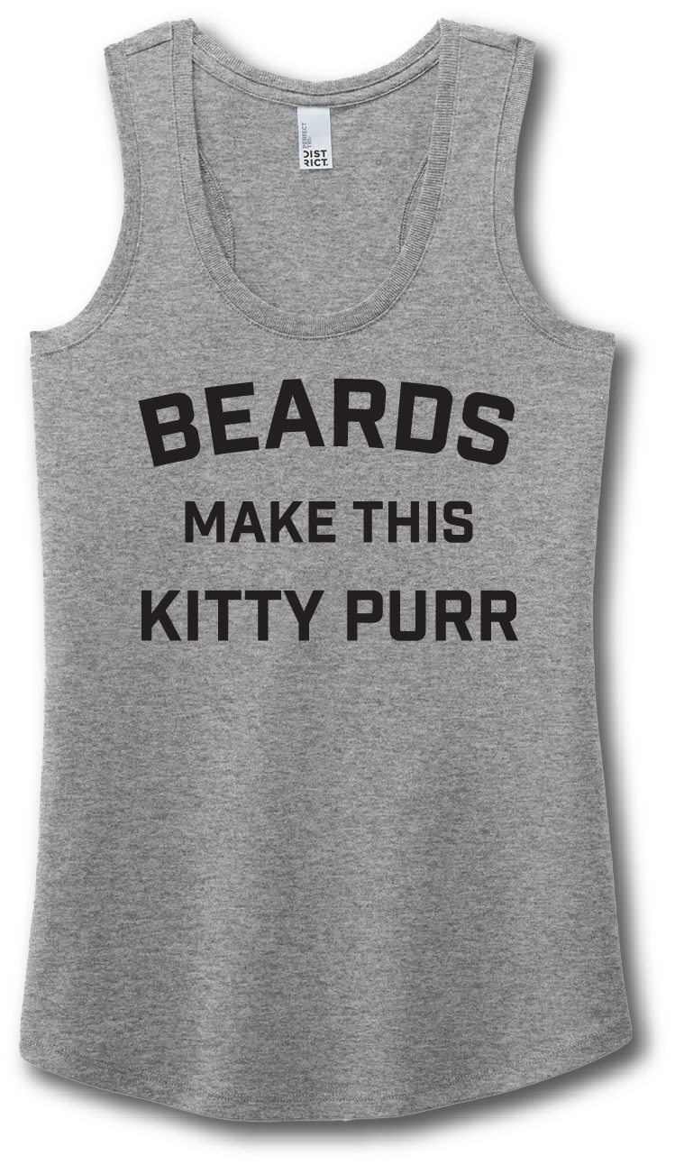 Beards Make This Kitty Purr Short Sleeve T-shirt