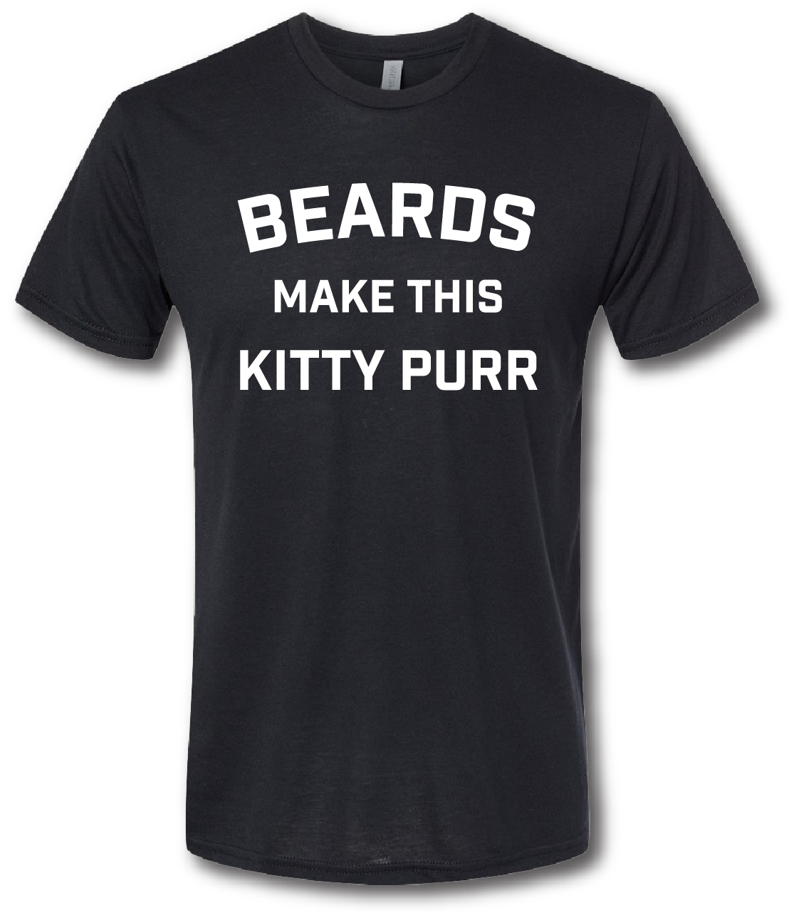 Beards Make This Kitty Purr Short Sleeve T-shirt