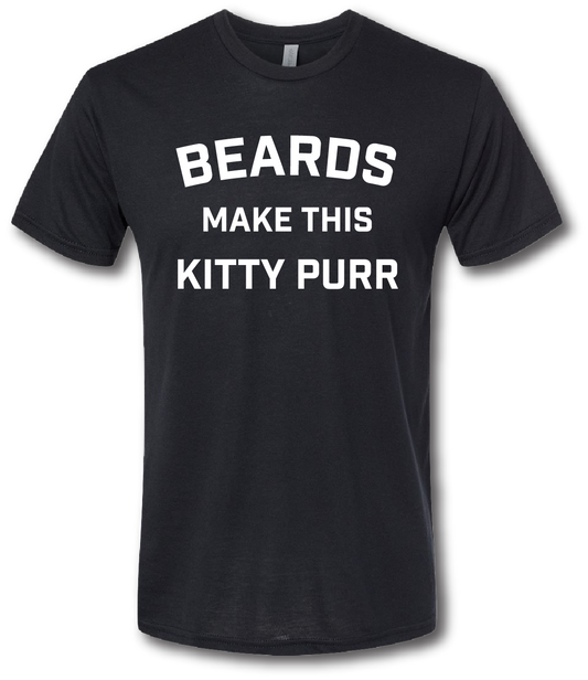 Beards Make This Kitty Purr Short Sleeve T-shirt