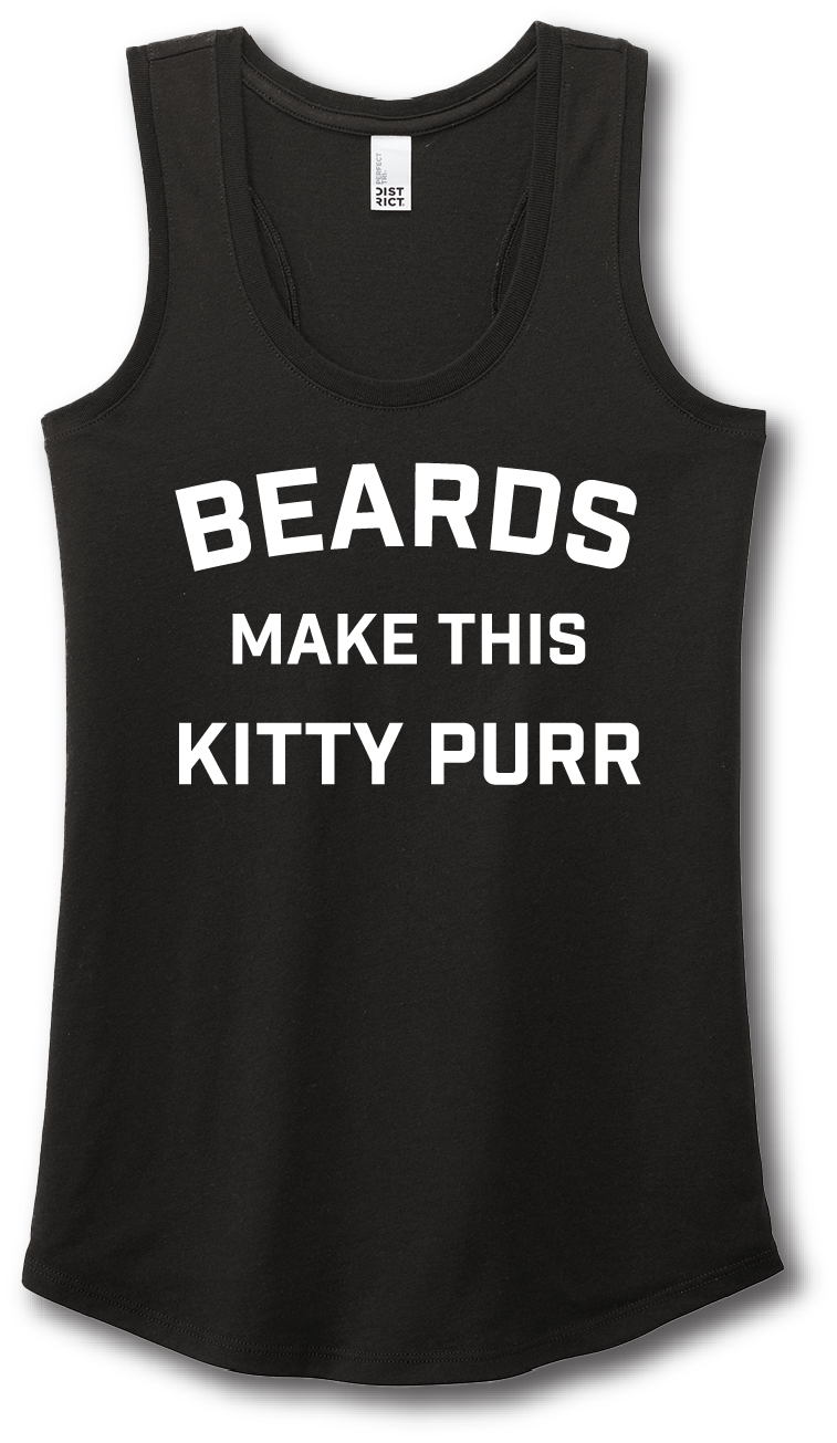 Beards Make This Kitty Purr Short Sleeve T-shirt