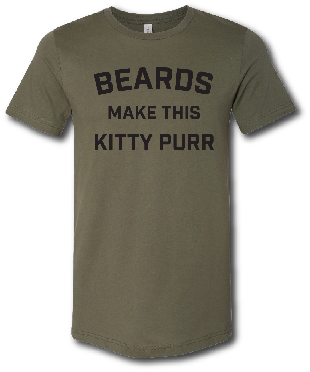 Beards Make This Kitty Purr Short Sleeve T-shirt