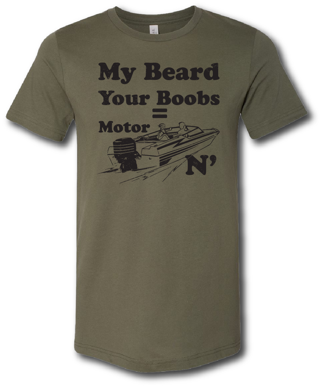 Beards Motor Boatin' Short Sleeve T-shirt