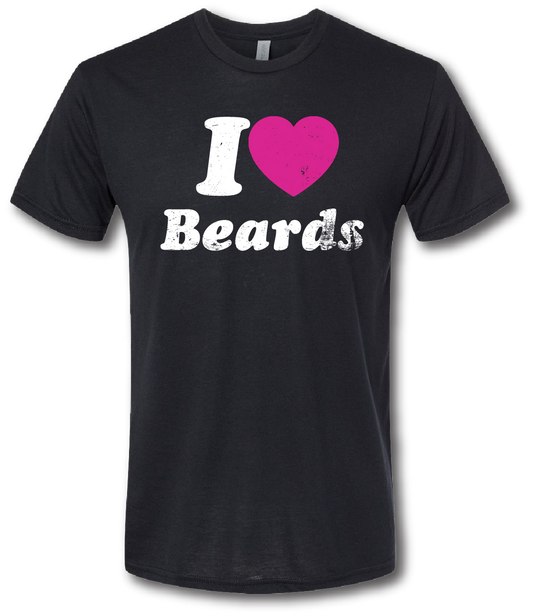 I Heart Beards Short Sleeve T-shirt