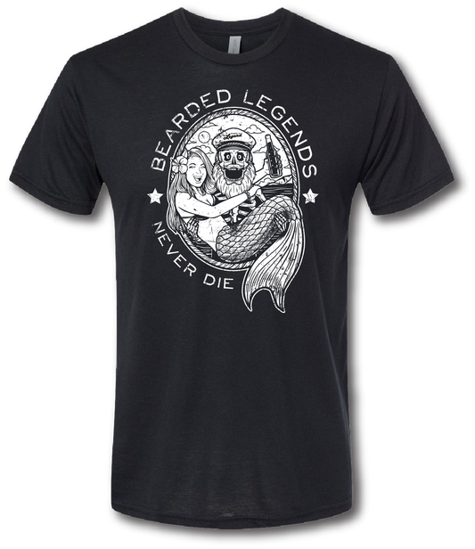 Bearded Legends Never Die Short Sleeve T-shirt