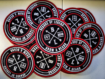 Beards of Legend 3 Inch Iron on Patch - Beards of Legend Patches Default Title