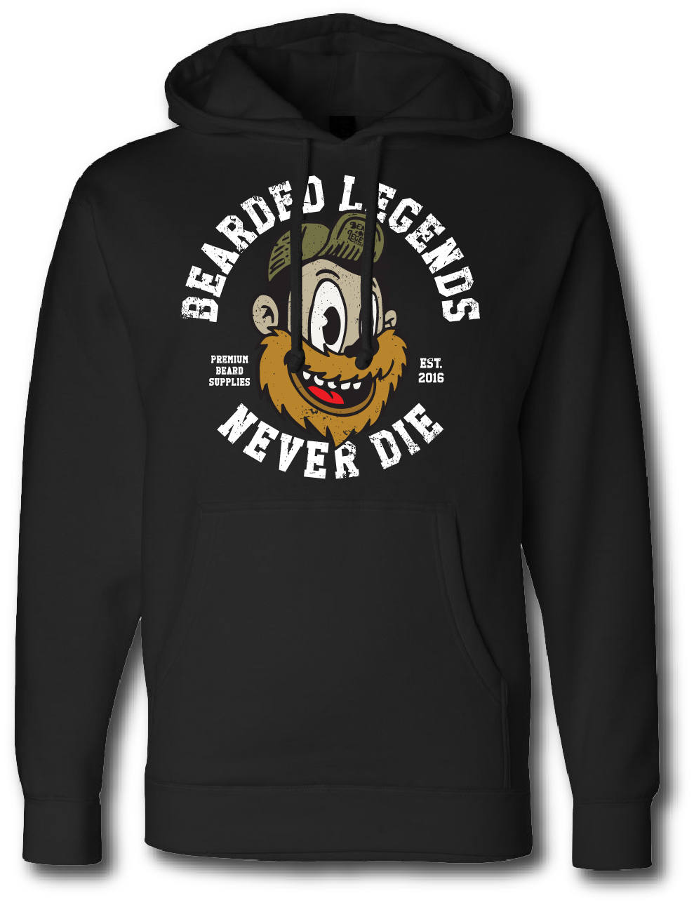 Bearded Legends Never Die Hoodie