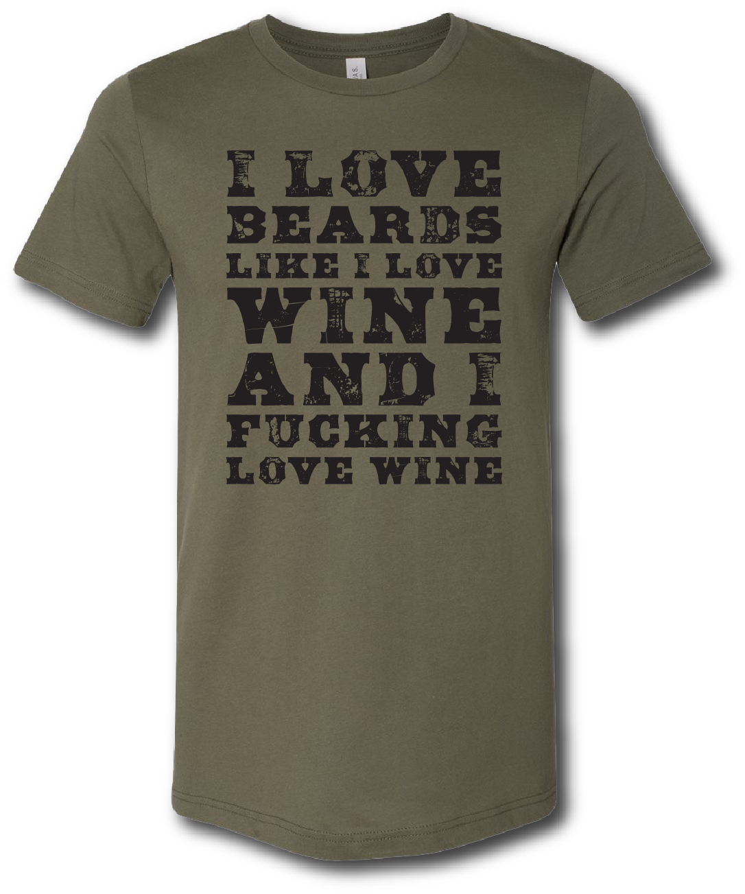 I love Beards and Wine Short Sleeve T-shirt