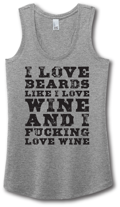 I love Beards and Wine Short Sleeve T-shirt