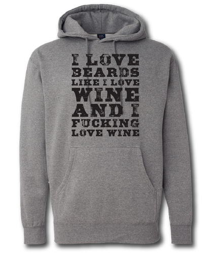 I love Beards and Wine Short Sleeve T-shirt