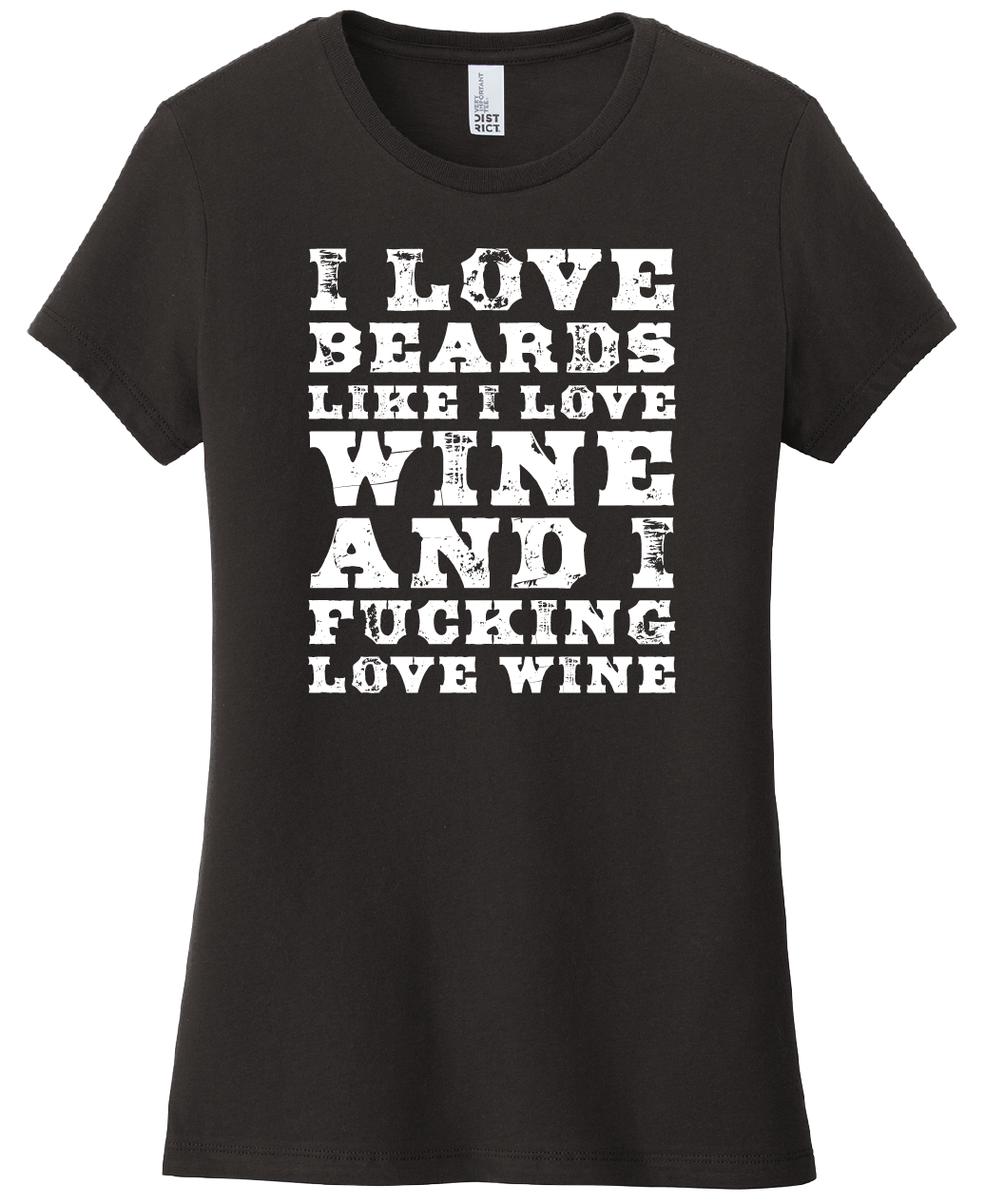 I love Beards and Wine Short Sleeve T-shirt