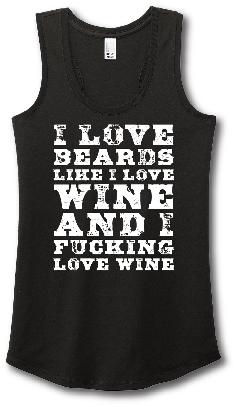 I love Beards and Wine Short Sleeve T-shirt