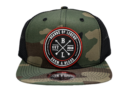 Grow a Beard Camo Mesh Snapback