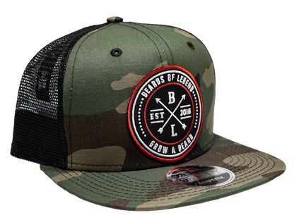 Grow a Beard Camo Mesh Snapback