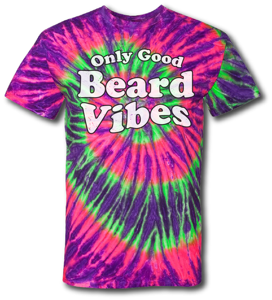 Only Good Beard Vibes Tie Dyed Short Sleeve T-shirt