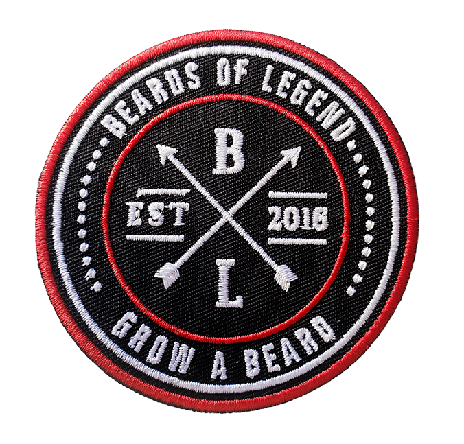 Beards of Legend 3 Inch Iron on Patch