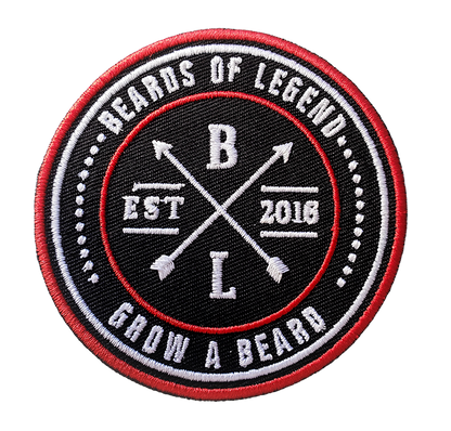 Beards of Legend 3 Inch Iron on Patch - Beards of Legend Patches Default Title