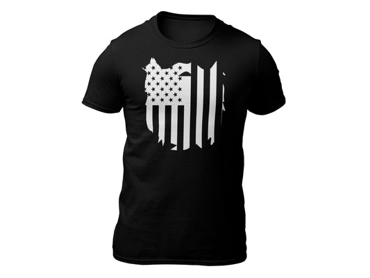 American Beard Flag Short Sleeve T-shirt
