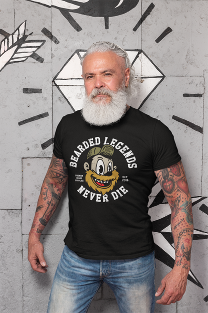 Bearded Legends Never Die Short Sleeve T-shirt